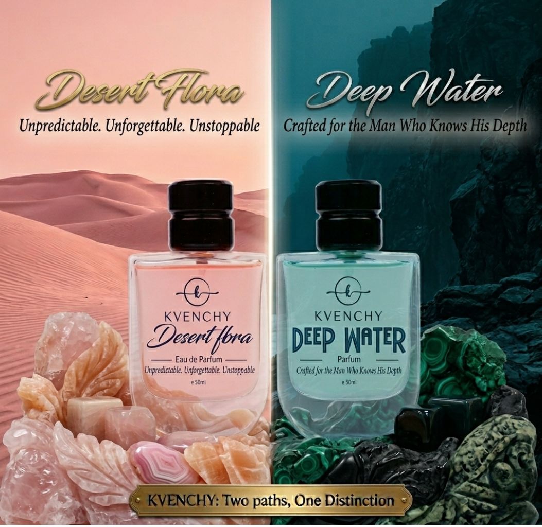KVENCHY SP SERIES – DEEP WATER & DESERT FLORA (Men & Women Edition) Eau de Parfum – Couple Set  Size: 2 x 50ml ☆