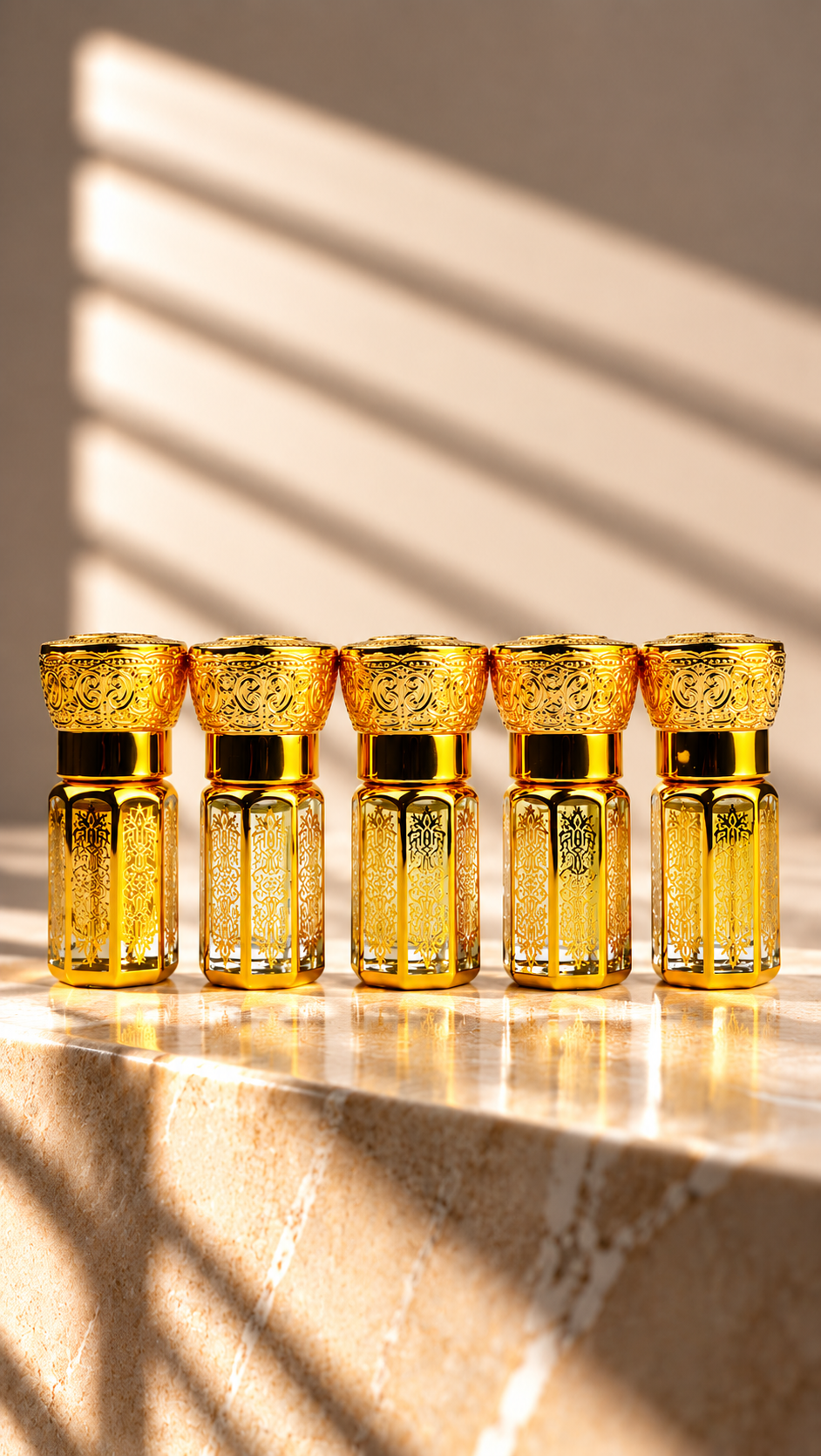 Pure Oud Oil (Attar) Testers bundle Of 5 (3ML Each)