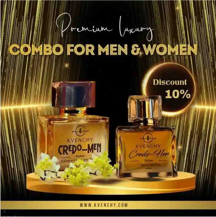 KVENCHY SP SERIES – CREDO (Men & Women Edition) Eau de Parfum – Dual Set Tribute to Aventus Creed for Men & Women Size: 2 x 50ml - KVENCHY