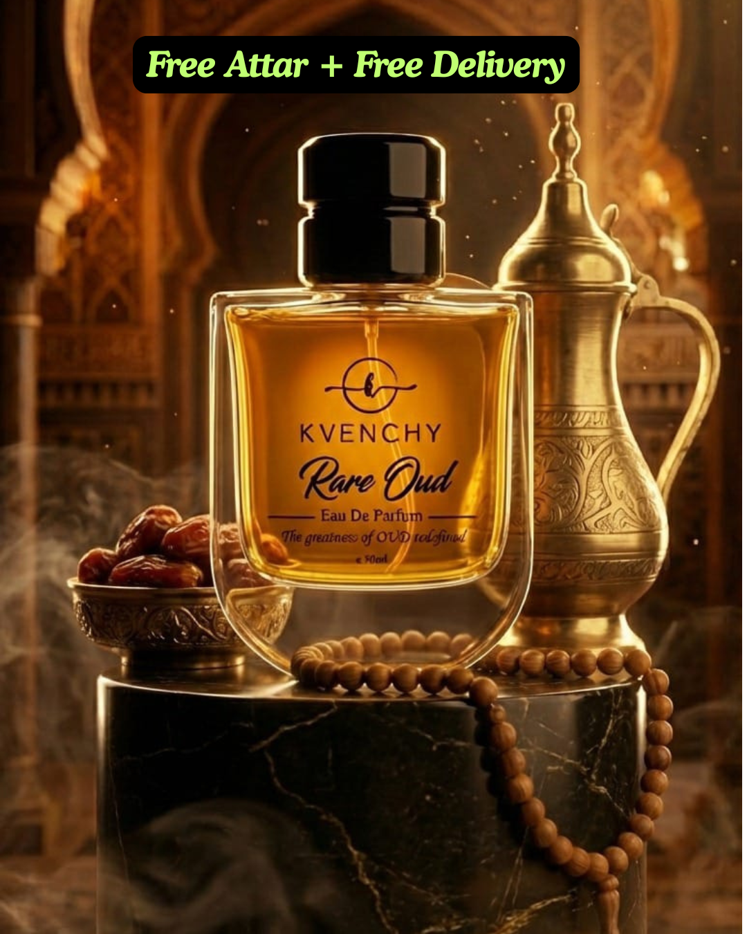Rare Oud with Free Attar – Parfum Size: Available in 50ml